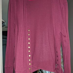 Zenana Outfitters Purple Cardigan